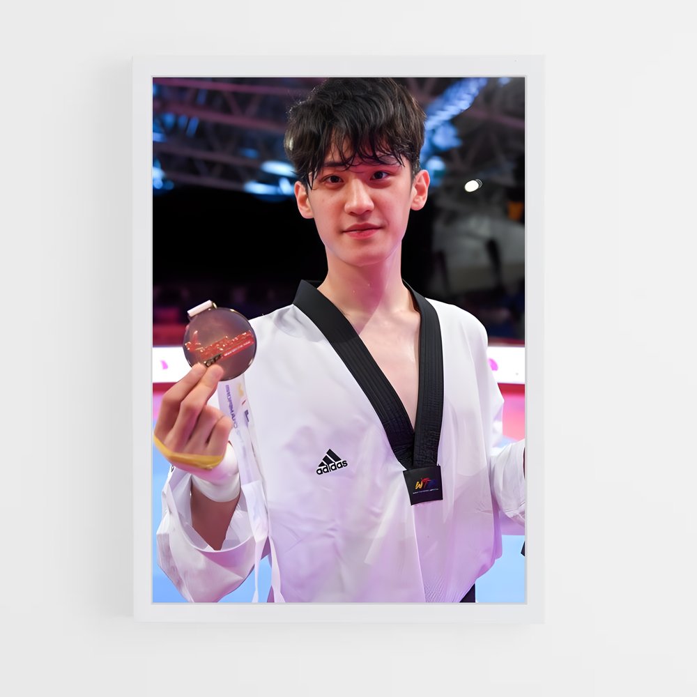 Poster Maître en Kimono – affiche Taekwondo (vue 3)